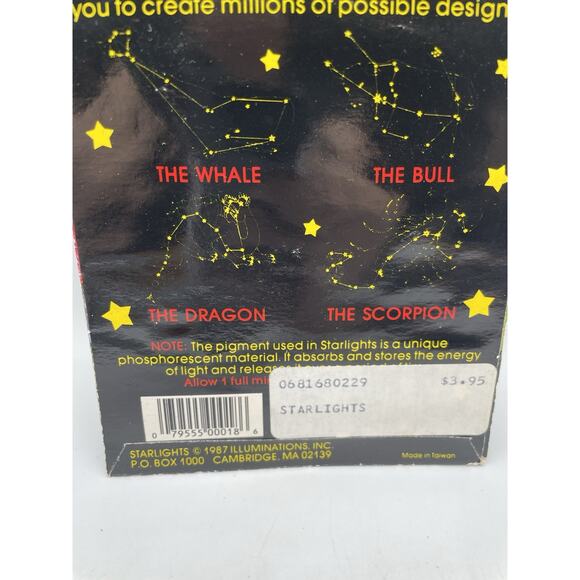 Vintage 1987 Starlights Glow-In-The-Dark Stars Moons Planets Comets and Quasars - Picture 5 of 5